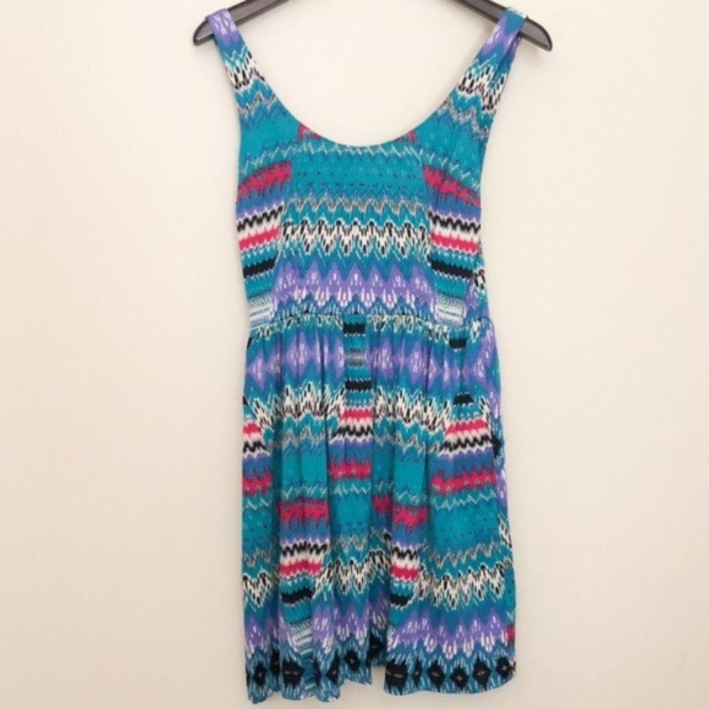Dolce Vita Printed Sleeveless Side Cutout Dress